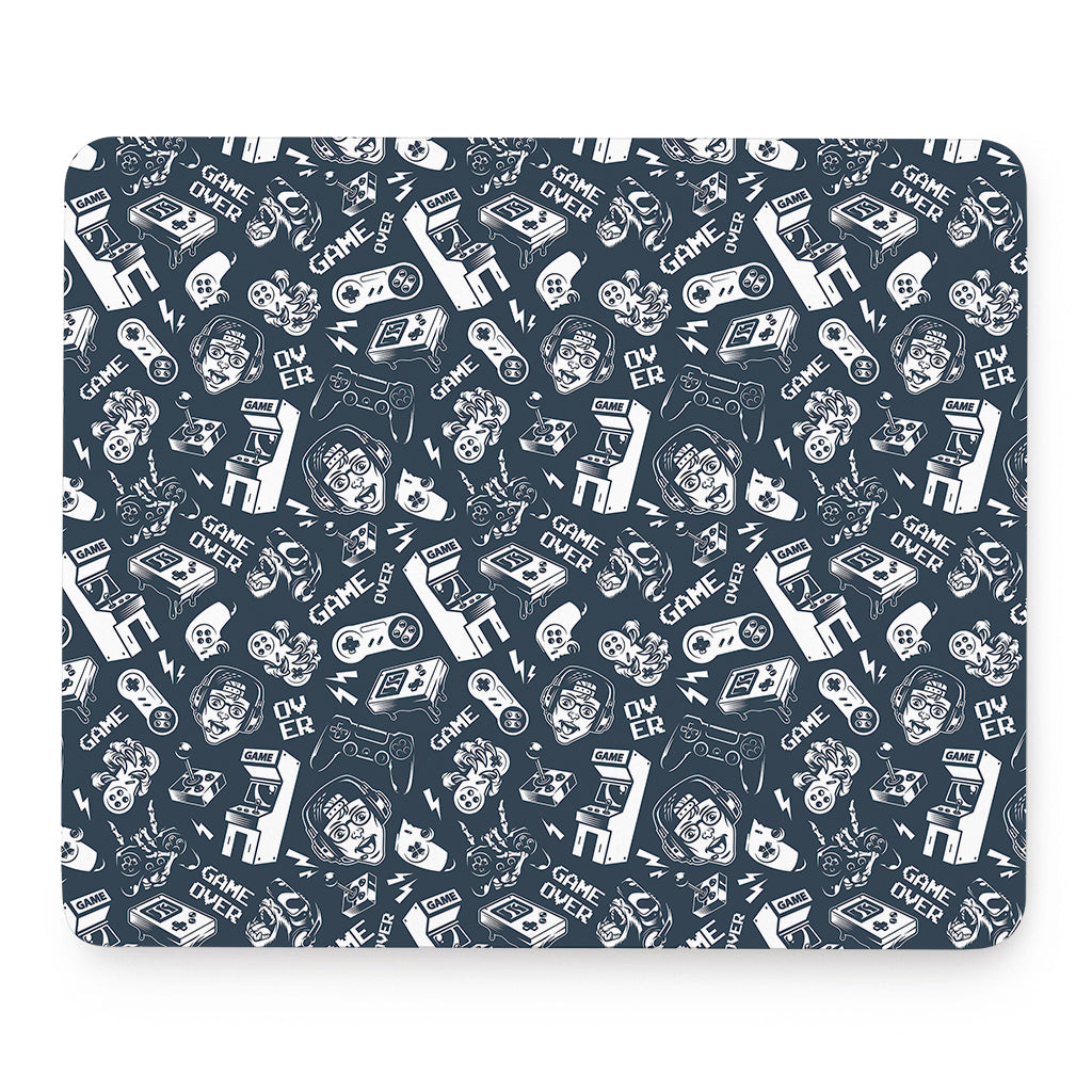 Video Game Devices Pattern Print Mouse Pad