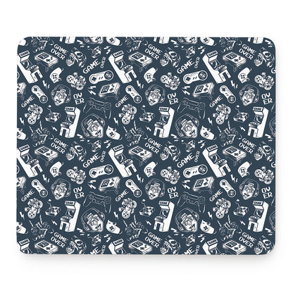 Video Game Devices Pattern Print Mouse Pad