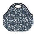 Video Game Devices Pattern Print Neoprene Lunch Bag