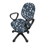 Video Game Devices Pattern Print Office Chair Cover