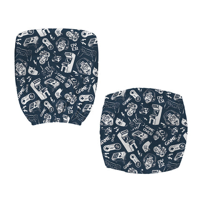 Video Game Devices Pattern Print Office Chair Cover