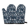 Video Game Devices Pattern Print Oven Mitts