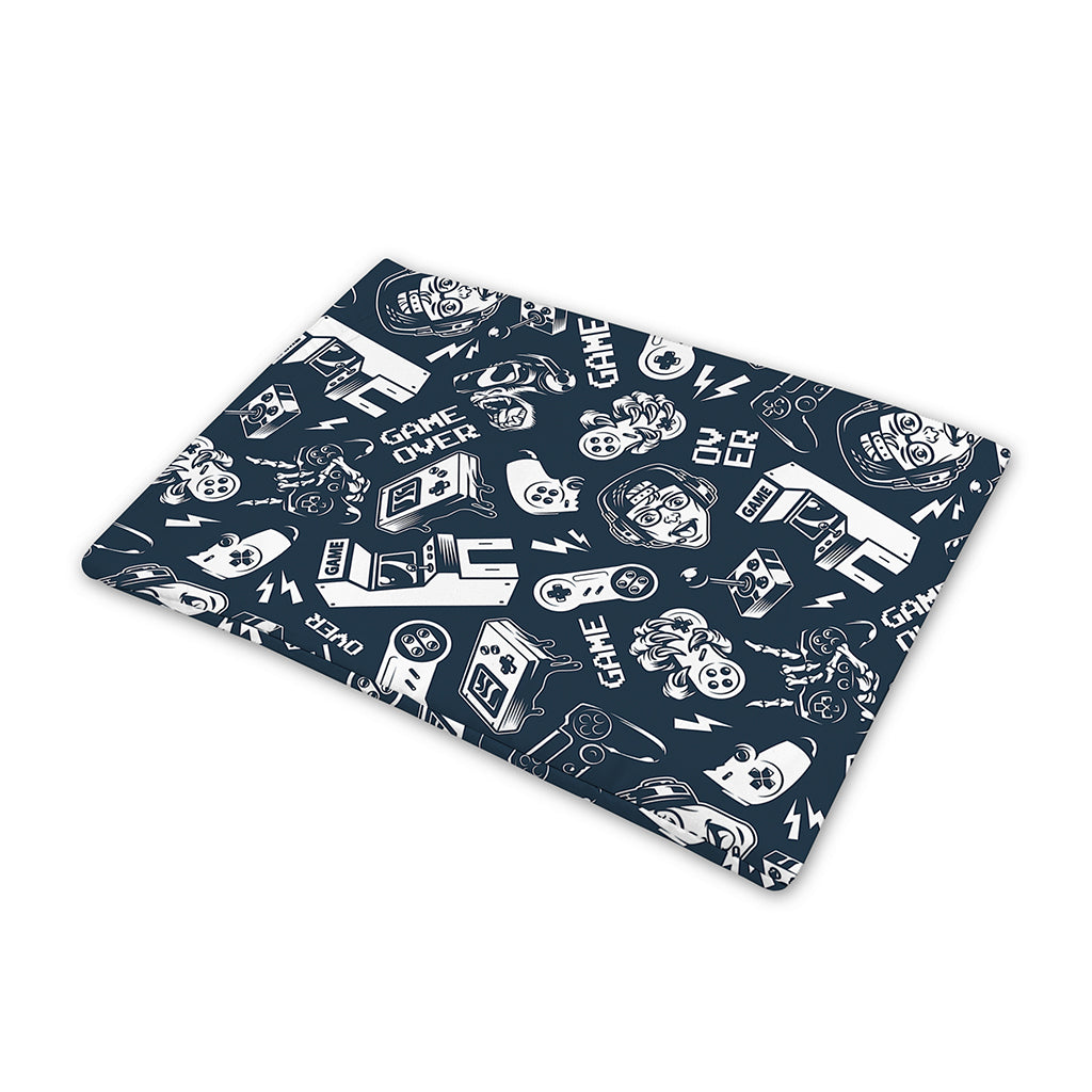 Video Game Devices Pattern Print Pet Cooling Mat Cover