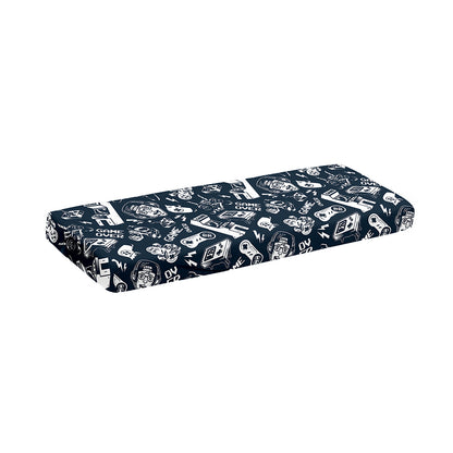 Video Game Devices Pattern Print Piano Keyboard Cover