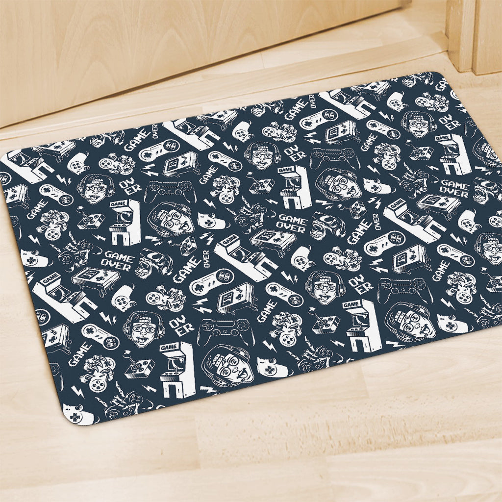 Video Game Devices Pattern Print Polyester Doormat