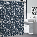 Video Game Devices Pattern Print Premium Shower Curtain