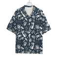Video Game Devices Pattern Print Rayon Hawaiian Shirt