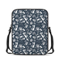 Video Game Devices Pattern Print Rectangular Crossbody Bag