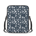 Video Game Devices Pattern Print Rectangular Crossbody Bag