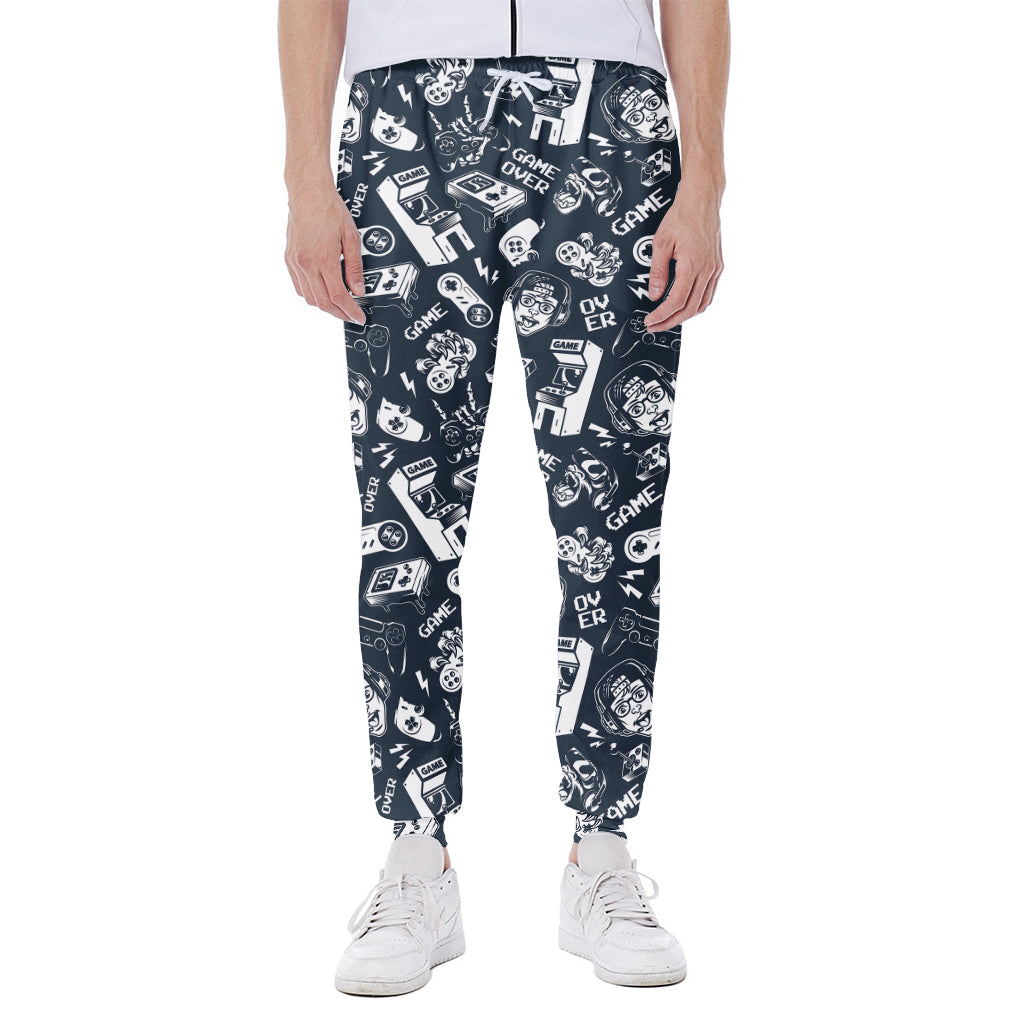 Video Game Devices Pattern Print Scuba Joggers