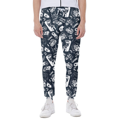 Video Game Devices Pattern Print Scuba Joggers