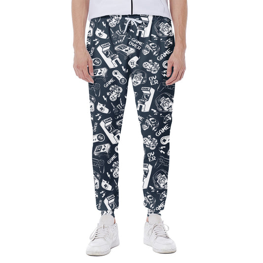 Video Game Devices Pattern Print Scuba Joggers
