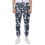 Video Game Devices Pattern Print Scuba Joggers