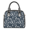 Video Game Devices Pattern Print Shoulder Handbag