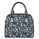 Video Game Devices Pattern Print Shoulder Handbag
