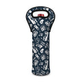 Video Game Devices Pattern Print Single Neoprene Wine Tote