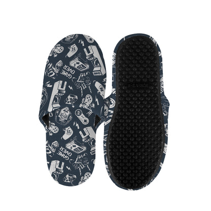 Video Game Devices Pattern Print Slippers
