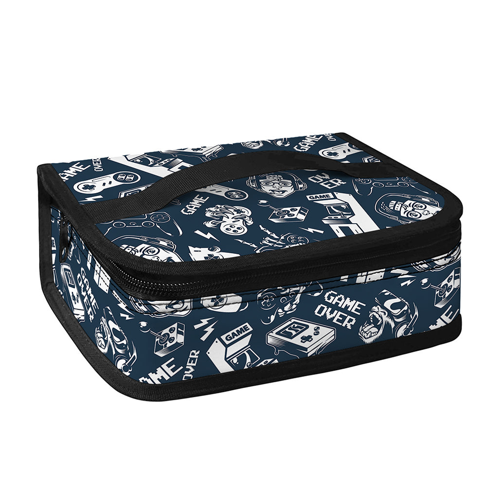 Video Game Devices Pattern Print Small Lunch Bag