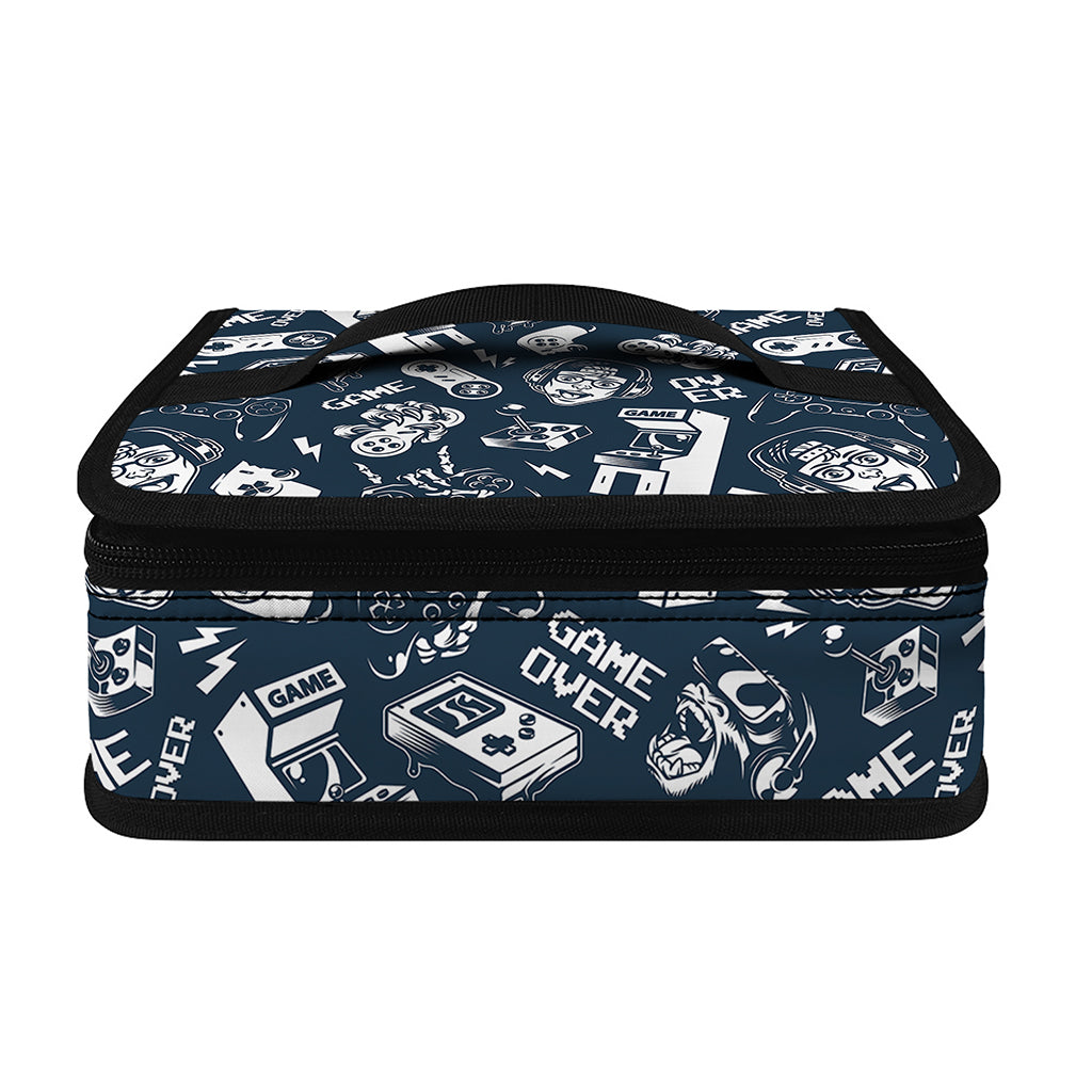 Video Game Devices Pattern Print Small Lunch Bag