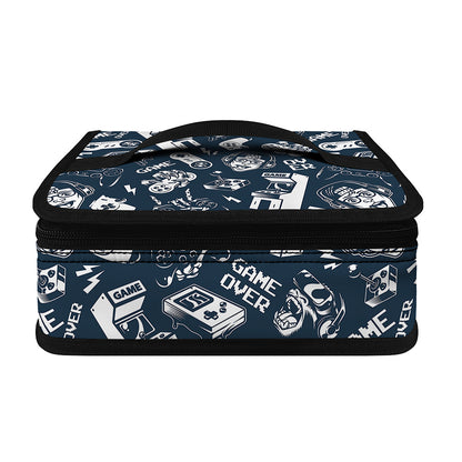 Video Game Devices Pattern Print Small Lunch Bag