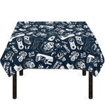 Video Game Devices Pattern Print Tablecloth