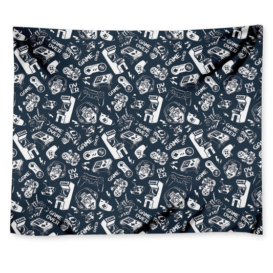 Video Game Devices Pattern Print Tapestry