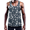 Video Game Devices Pattern Print Men's Workout Tank Top