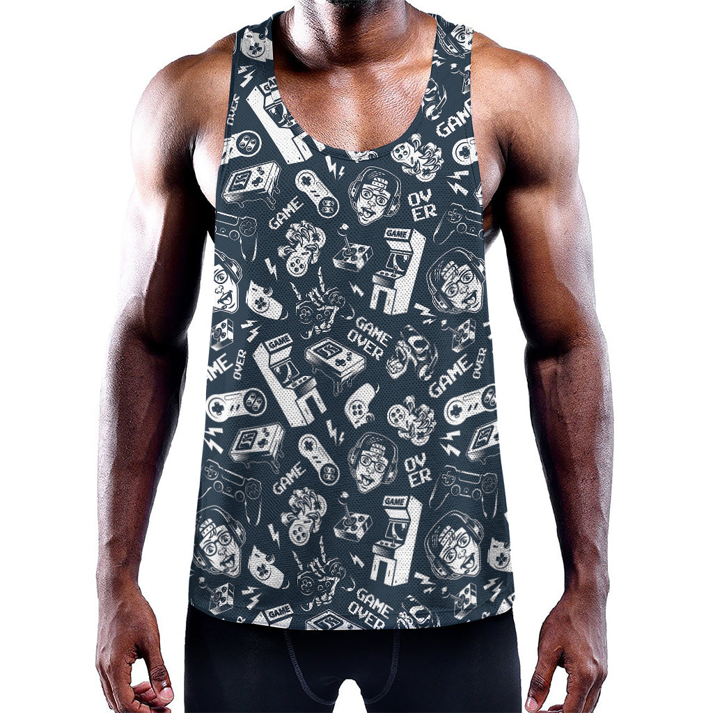 Video Game Devices Pattern Print Training Tank Top
