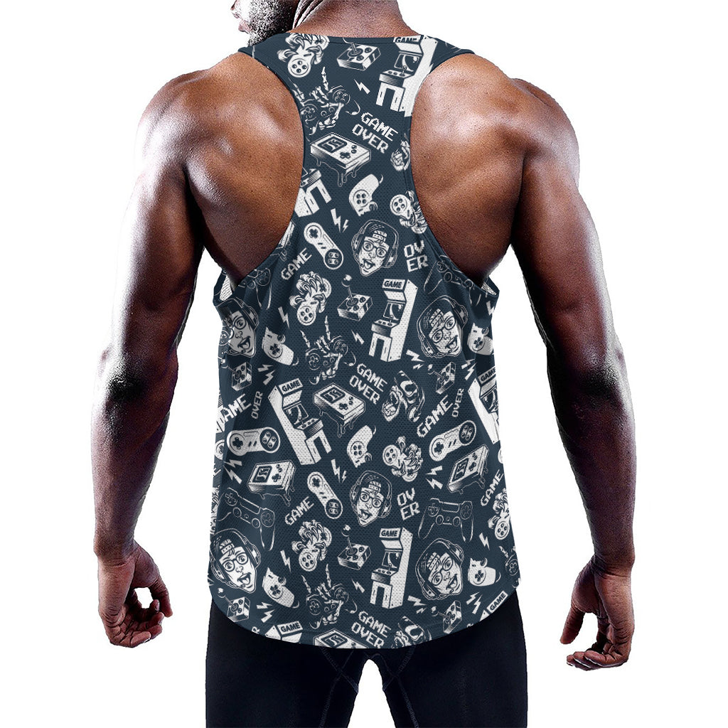Video Game Devices Pattern Print Training Tank Top