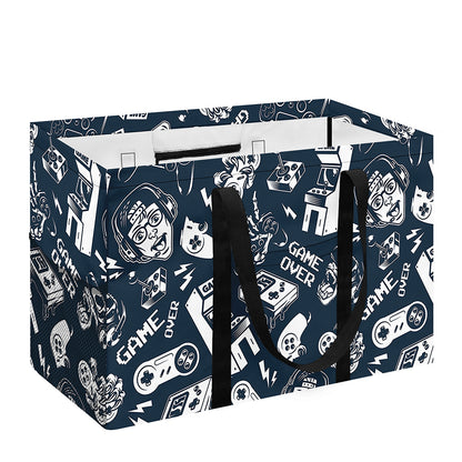 Video Game Devices Pattern Print Utility Tote Bag