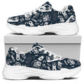 Video Game Devices Pattern Print White Chunky Shoes