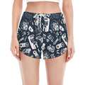 Video Game Devices Pattern Print Women's Split Running Shorts