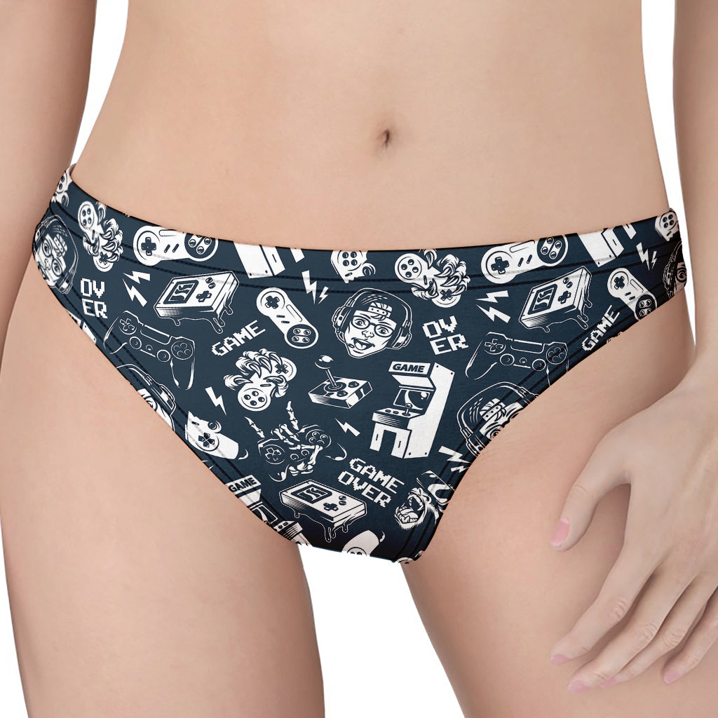 Video Game Devices Pattern Print Women's Thong