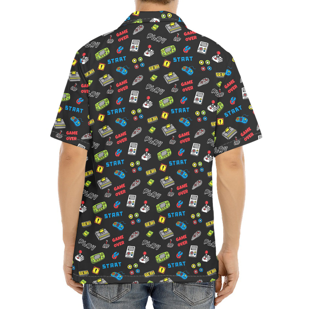 Video Game Gadgets Pattern Print Aloha Shirt
