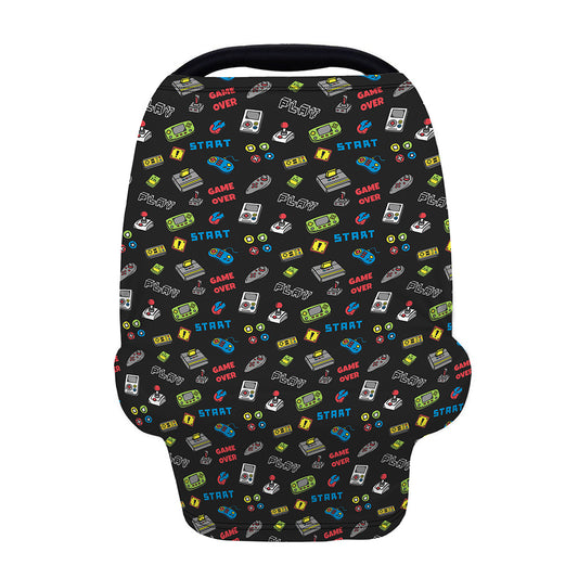 Video Game Gadgets Pattern Print Baby Seat Cover