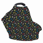 Video Game Gadgets Pattern Print Baby Seat Cover