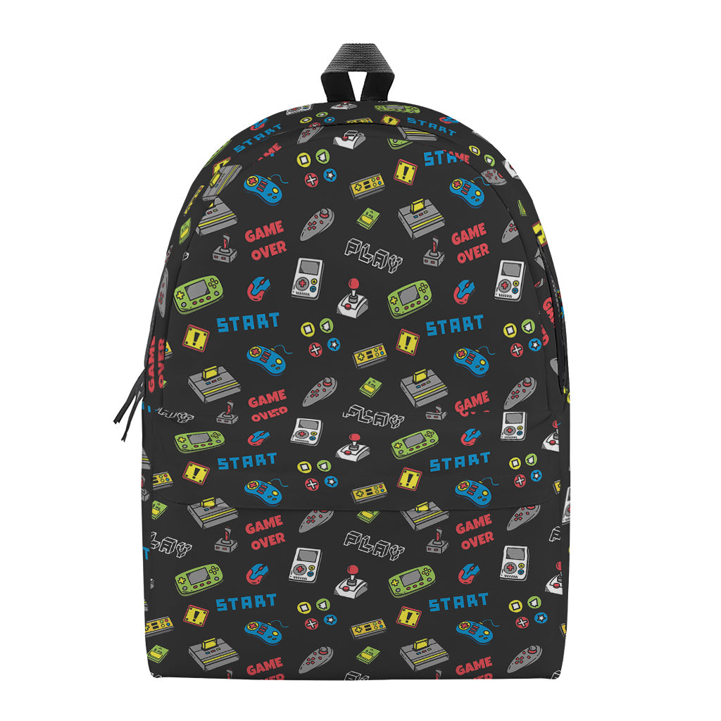 Video Game Gadgets Pattern Print Backpack
