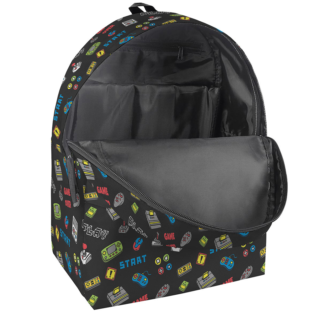 Video Game Gadgets Pattern Print Backpack