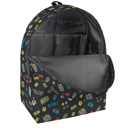 Video Game Gadgets Pattern Print Backpack