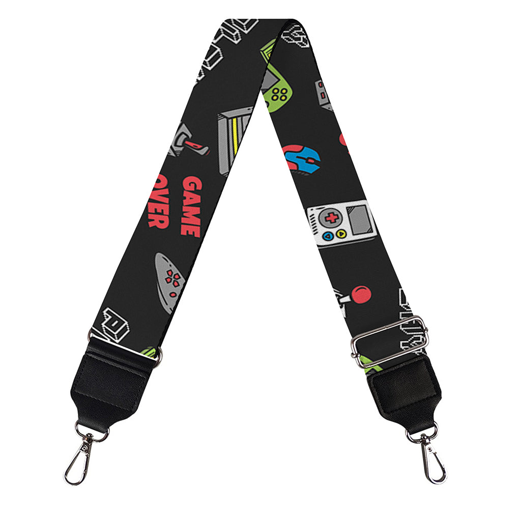 Video Game Gadgets Pattern Print Bag Strap