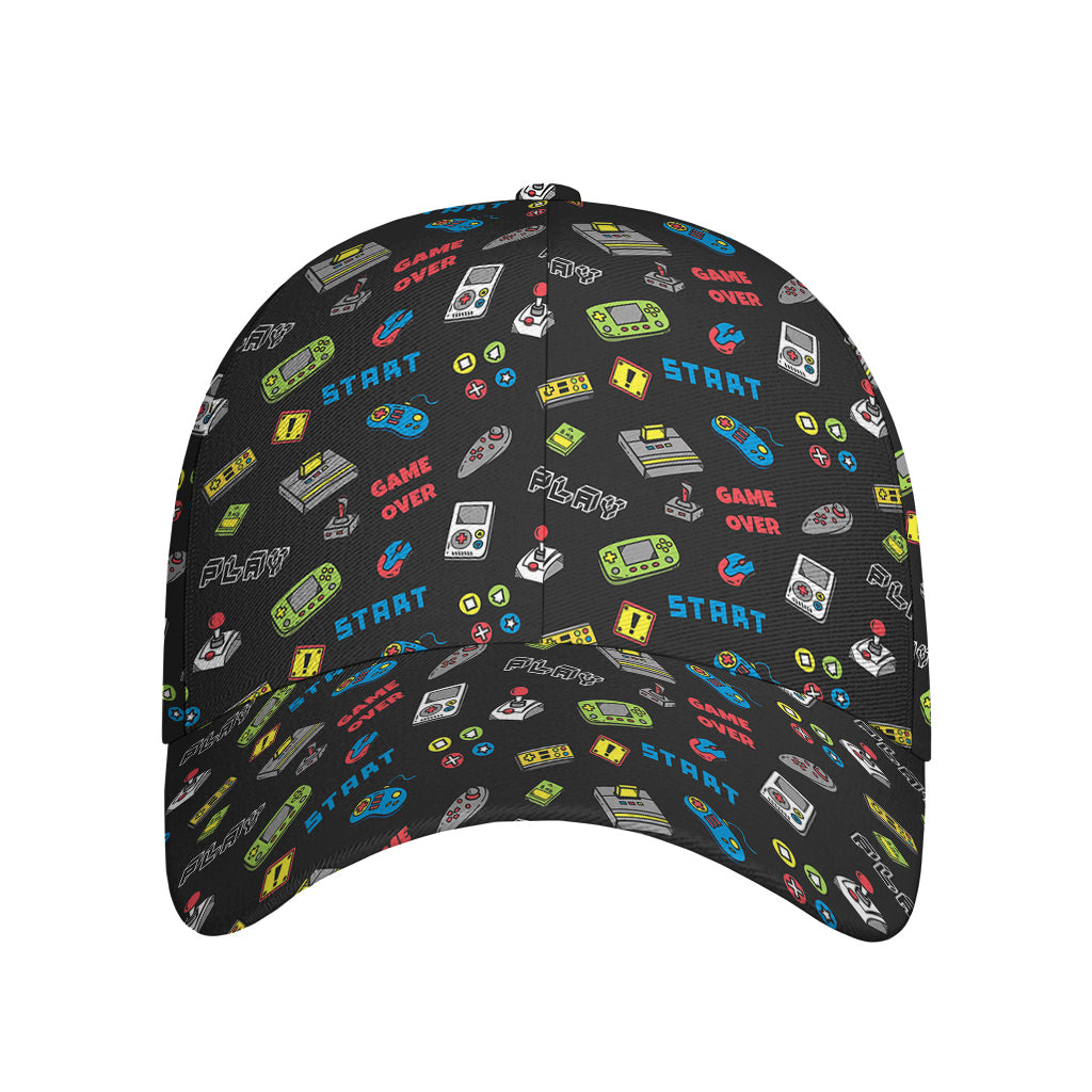 Video Game Gadgets Pattern Print Baseball Cap