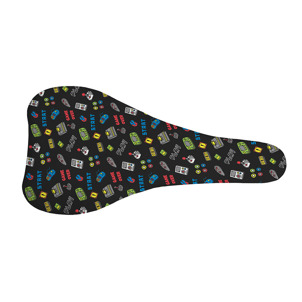 Video Game Gadgets Pattern Print Bicycle Seat Cover