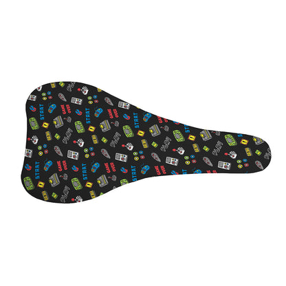 Video Game Gadgets Pattern Print Bicycle Seat Cover