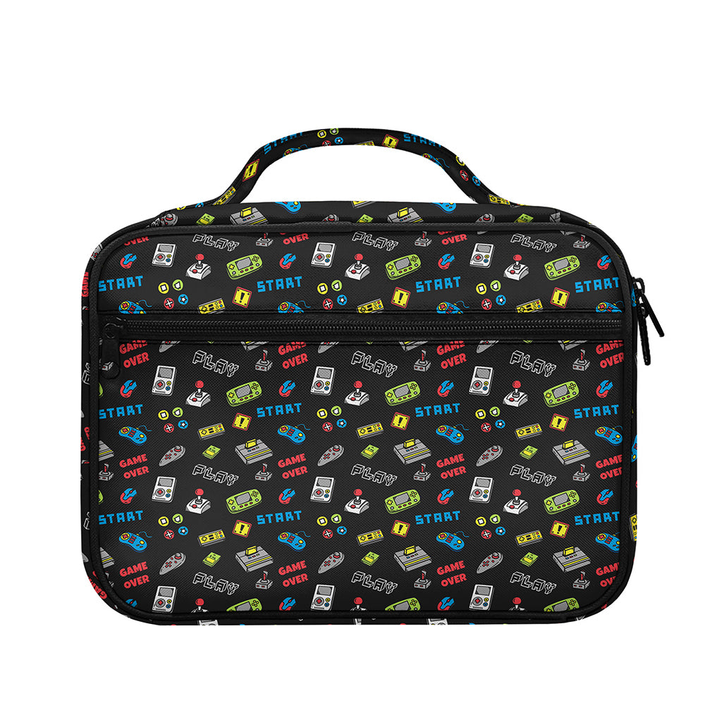 Video Game Gadgets Pattern Print Briefcase Bible Bag