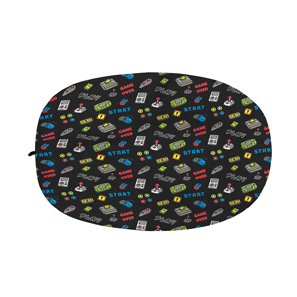 Video Game Gadgets Pattern Print Car Side Mirror Covers