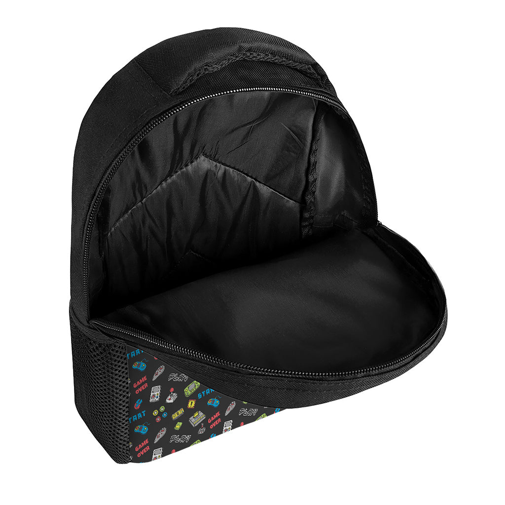 Video Game Gadgets Pattern Print Casual Backpack