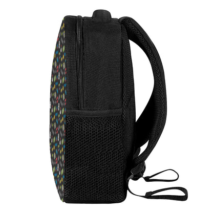 Video Game Gadgets Pattern Print Casual Backpack