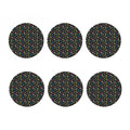 Video Game Gadgets Pattern Print Coaster Set