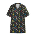 Video Game Gadgets Pattern Print Cotton Hawaiian Shirt