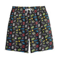 Video Game Gadgets Pattern Print Cotton Shorts